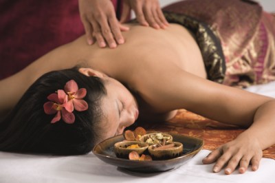 Balinese Massage  in the temple